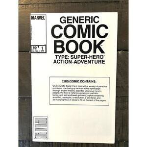 VINTAGE 1983 Marvel "GENERIC COMIC BOOK" - F/VF/Uncommon - FIRST ISSUE!